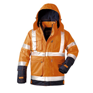 Warnschutzjacke Warnschutzparka orange Elysee Winterjacke...