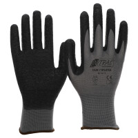 12/144 Paar NITRAS Arbeitshandschuh Handschuhe Latex beschichtet Nylotex
