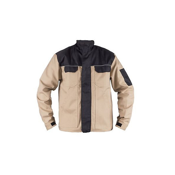 Arbeitsjacke Bundjacke Maler Schreiner Gärtner Jacke Canvas 320 gr/m² Gr. S-6XL L khaki