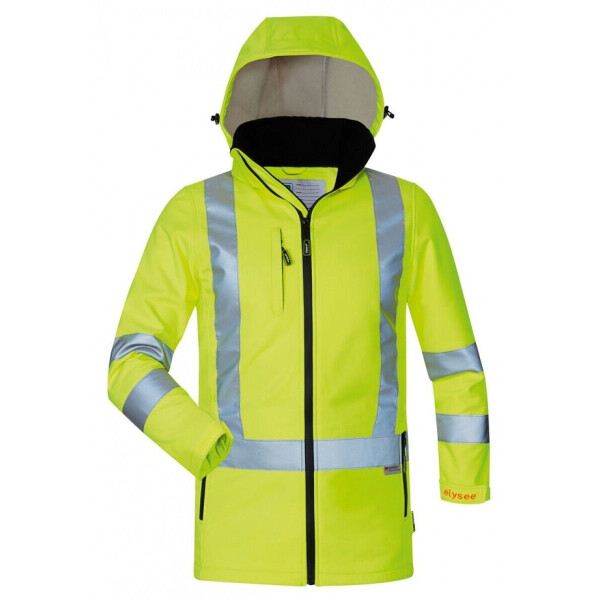 Damen Warnschutz Softshelljacke Damenjacke EMMA warngelb Elysee Gr.36-46
