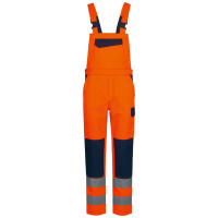Warnschutz-Latzhose Bautzen orange/marine