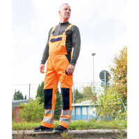 Warnschutz-Latzhose Bautzen orange/marine