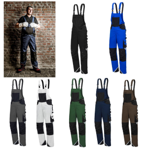 Latzhose Arbeitshose Cargo Maler Gärtner Hose Nitras...
