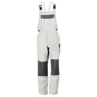 Latzhose Arbeitshose Herren Arbeitshose Cargohose Berufsbekleidung Gr. 44-80 52 weiß/grau