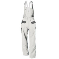 Latzhose Arbeitshose Herren Arbeitshose Cargohose Berufsbekleidung Gr. 44-80 52 weiß/grau