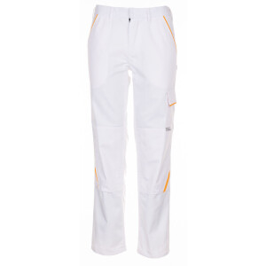 Arbeitshose Bundhose Cargohose Herrenhose Herren Malerhose Planam Highline  54 reinweiß/reinweiß/gelb