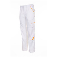 Arbeitshose Bundhose Cargohose Herrenhose Herren Malerhose Planam Highline  54 reinweiß/reinweiß/gelb