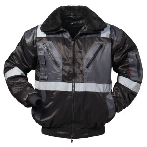 Pilotenjacke Pilot Jacke Arbeitsjacke Winterbaujacke Malerjacke Weste gefüttert