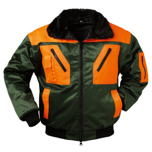 Pilotenjacke Pilot Jacke Arbeitsjacke Winterbaujacke Malerjacke Weste gefüttert