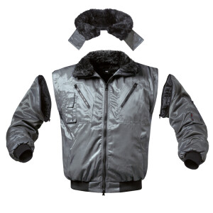 Pilotenjacke Pilot Jacke Arbeitsjacke Winterbaujacke Malerjacke Weste gefüttert