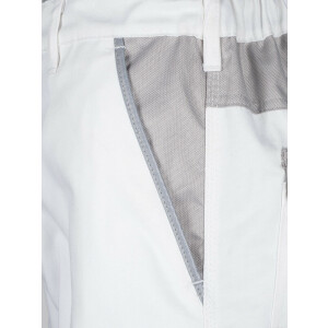 Arbeitshose Herren Bundhose Arbeits Hose Cargohose Berufsbekleidung Gr. 42-80 48 weiß/grau