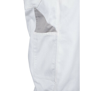 Arbeitshose Herren Bundhose Arbeits Hose Cargohose Berufsbekleidung Gr. 42-80 48 weiß/grau