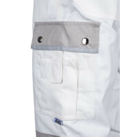 Arbeitshose Herren Bundhose Arbeits Hose Cargohose Berufsbekleidung Gr. 42-80 48 weiß/grau