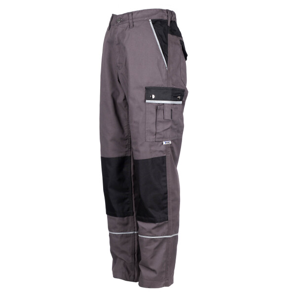 Arbeitshose Herren Bundhose Arbeits Hose Cargohose Berufsbekleidung Gr. 42-80 54 grau/schwarz