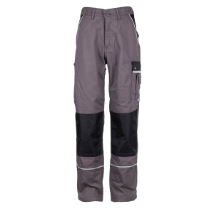 Arbeitshose Herren Bundhose Arbeits Hose Cargohose Berufsbekleidung Gr. 42-80 54 grau/schwarz